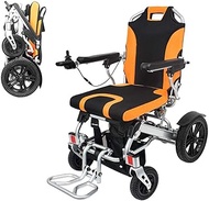 Lightweight for home use 2020 New Lightweight Folding Electric Wheelchair Deluxe Fold Foldable Power Compact Mobility Aid Wheel Chair Longest Driving Range Power Wheelchair