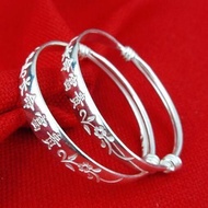 宝宝纯银手镯儿童S999千足银小孩满天星婴儿足银手镯20250924