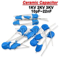 20PCS 1KV 2KV 3KV High Voltage Ceramic Capacitor 5PF 30PF 47PF 56PF 100PF 220PF 1NF 2.2NF 3.3NF 4.7N
