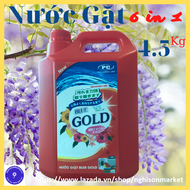 Nước giặt Blue GOLD 6 in 1 can 4.5 lít