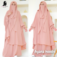 Afhadahijrah - Gamis set cadar AYANA hoodie terbaru baju dan hijab instan syari free niqab