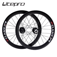 Litepro AERO S42 20 Inch 406 451 Alloy Wheels  11 Speed V Disc Brake BMX Bicycle Rims 4 Sealed Bearing Folding Bike Wheelset