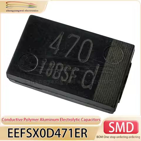 EEFSX0D471ER 2V 470uF 7343 D Thin 9mR 470 Surface mount Aluminum Organic Polymer Capacitor Solid Sta