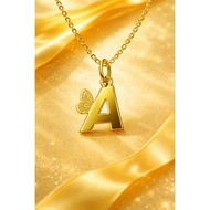 375 Gold Alphabet pendant