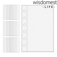 WISDOMEST A7 Binder Pages,  A7 Card Protector Sleeves, 6-Ring Binder Refill