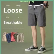 Three Quarter Pants Men Korean 3 Quarter Pants Casual Shorts Cropped 3/4 Pants M-4XL