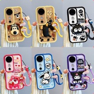 Casing VIVO V40 V40 PRO patung pelekat comel phone casing