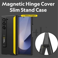 [National Geographic] Slim Stand Case for Samsung Galaxy Z Fold 7 | Magnetic Hinge Cover - Case for 
