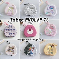 【imamura】For Jabra EVOLVE 75 Headphone Case Vintage Cute Cartoon Headset Earpads Storage Bag Casing 