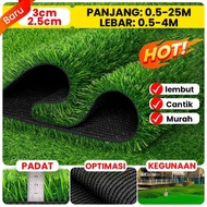 Rumput Sintetis Luar Ruangan 49x98 Kaki Karpet Rumput Sintetis Realistis Rumput Palsu Besar untuk An