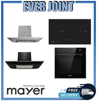 Mayer MM75IH  [75cm] 2 Zone Induction Hob + Mayer MMCH905 [90cm] Silver / Black Chimney Hood + Mayer MMDO8R [60cm] Built-in Oven with Smoke Ventilation System Bundle Deal!!