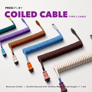 Type C Coiled Cable Mechanical Keyboard Aviator by Press Play