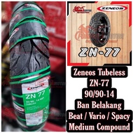 9090-14 Ban Zeneos ZN77 ZN-77 Tubeless - Ban Belakang Beat Vario