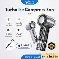 TMS Handheld Mini Portable Fan Ice Compress 100 Level Cooling Kipas Tangan Angin Kuat Sejuk Bateri T