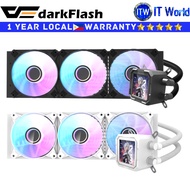 Darkflash CPU Cooler Fan Wave Series DV360S AIO 360mm Liquid Hydraulic Bearing (Black | White) | itw