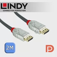 LINDY 林帝 CROMO 鉻系列 DisplayPort 1.4版 公 to 公 傳輸線 2m (36302)