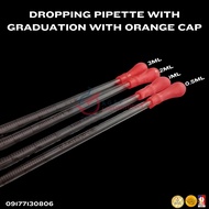 DROPPING PIPETTE WITH GRADUATION WITH ORANGE CAP
