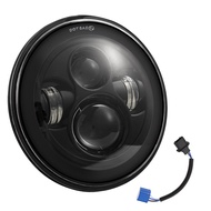 ไฟหน้า LED กลม12V-24V 7นิ้ว200W 6000K ขาว Hi/Lo Beam DRL เหมาะสำหรับรถจี๊ปชุดกันชน Wrangler CJ TJ พร