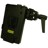 NEP Vマウントプレート PV-NCLAMP-2-XLR4P スーパークランプ付Vプレート パワータップ-XLR4P（メル）ケーブル付 バッテリー用プレート