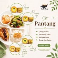 Set Pantang Crispy Garlic | Serunding Halia | Peria Crispy
