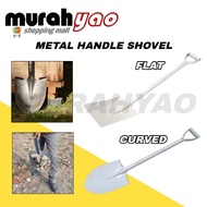 Flat/Curved Metal Handle Shovel White/Skop Besi Flat Tajam/Penyodok Pasir