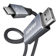 BENFEI USB-C - DisplayPort 3m ケーブル(8K@60Hz 4K@144Hz 2K@240Hz)、USB Type-C - DisplayPort ケーブル (Thunder