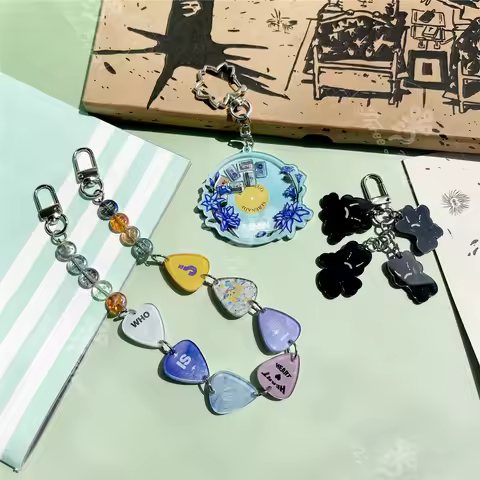 Keychain JIMIN MUSE JHOPE OnTheStreet V LAYOVER TAN RM RPWP INDIGO Suga AgustD Mobile Phone KeyRing 