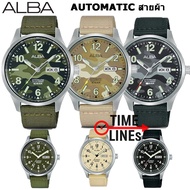 ALBA AUTOMATIC ของแท้ รุ่น AL4217X ทหารเขียว AL4221X ทหารครีม AL4223X ทหารดำ AL4217X ขียว  AL4221X ข