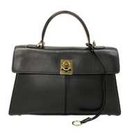 Cafune Handbag Purse leather black Direct from Japan Secondhand