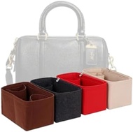 LinerLink Bag Organizer for Coach Ruby 25 (Bag Size: 25L x 18H x 15D cm)|Handmade Bag Organizer|Custom Bag Insert|2mm Felt Bag Liner|Women Handbag Bag Shaper (Red, Style A)