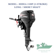 (INSTALLMENT/ANSURAN) HIDEA 15HP 2-STROKE Long / Short Shaft Boat Motor Outboard / TRUSTED SELLER