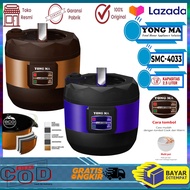 YONGMA SMC-4033 MAGIC COM JUMBO 2,5 LITER BISA UNTUK 14 ORANG UNGU/GOLD Magic Com Yongma Rice Cooker