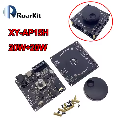 Sinilink Bluetooth 5.0 10W/15W/20W Stereo Power Amplifier Board Mobile Control APP 12V/24V High Powe