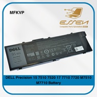DELL TO5W1 M28DH MFKVP GR5D3 1G9VM 451-BBSB 451-BBSF FOR PRECISION M7710 M7510 17 7720 15-7510 BATTE