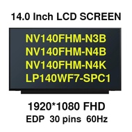 14.0" IPS Laptop LCD Screen NV140FHM-N3B N4B N48 N4K LP140WF7-SPC1 For HP 14S-CF0036TX LED Matrix Di