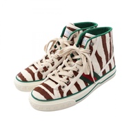 【二手】Gucci GUCCI 運動鞋 網球鞋 1977 Sherry 系列ZEBRA皮革高筒運動鞋 女款二手 A