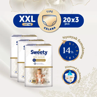 Sweety Gold Pants Tidur Nyenyak XXL20 x3 (>17 kg) isi 60 pcs