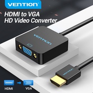 Vention HDMI to VGA Adapter With 3.5mm Audio Gold-Plated HDMI to VGA Converter 1080P 60hz For PC TV 