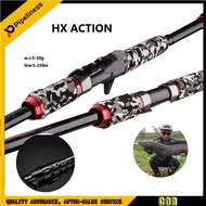 Pipeiness Cần Câu Cá 2 Khúc Cần Câu Quay/Cần Câu Lure Hành Động H: 5-30G Dây: Tay Cầm EVA Công Suất