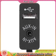 In stock-Car USB AUX In Plug Auxiliary Input Socket Adapter for  E81 E87 E90 F10 F12 E70 X4 X5 X6