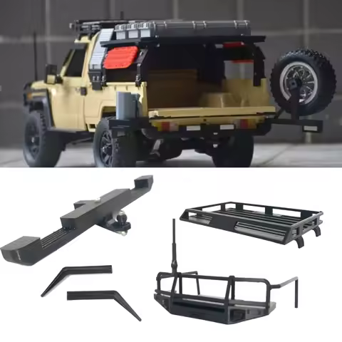 Durable 82 front bumper \ 80 roof rack \ rear bumper DIY Parts for MN1/12 MN82 MN-82 Truck 1:12 RC C