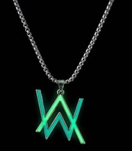 DJ Alan Walker EDM Glows-in-the-dark Pendant Necklace  熒光 Alan Walker DJ王 吊墜 頸鏈 