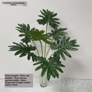 7 Leaves of Green Hand Plantain Leaves Different Shades of Canna Leaves High Simulation Flower Box f