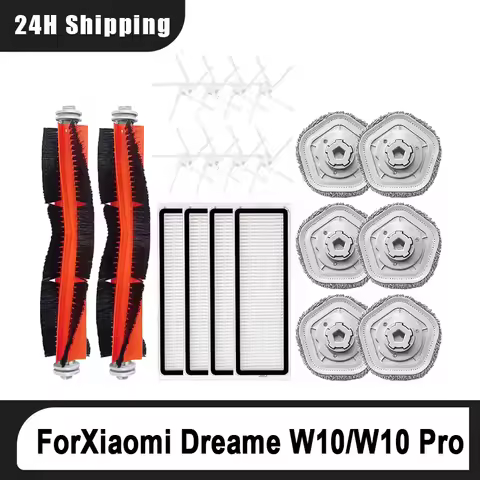 Dreame Bot W10 / W10 PRO Main Side Brush Mop Cloth pad Replacement Parts Accessories Robot Vacuum Cl