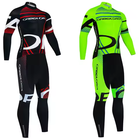 Winter 2025 ORBEA ORCA Bike Jacket Cycling Jersey Pants Set Men Women Warmth Fleece Ropa Ciclismo Te