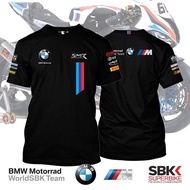 เสื้อยืดผู้ชายแฟชั่นพรีเมี่ยมดีไซเนอร์ BMW กราฟิกท็อปส์เสื้อยืดแขนสั้นผู้ชายและผู้หญิงเสื้อผ้าระบายอ