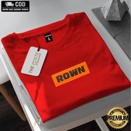 MERAH Men's T-Shirt Rown Division Red T-Shirt - Rown Division T-Shirt - Rowndvsn Distro Men's T-Shir