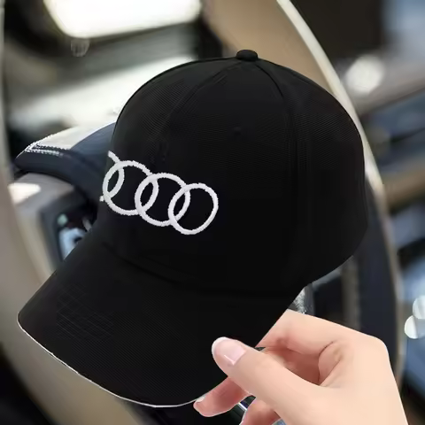 Fashion Unisex Embroidery Baseball Caps Center Cover For Audi 8P A3 B5 A6 B6 C7 B7 B9 RS RS3 RS4 RS5