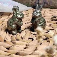 Pyrite Bunny Carving