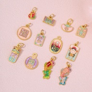 Pendant Ancient Method Golden Drip Oil God of Wealth Koi Fuyou